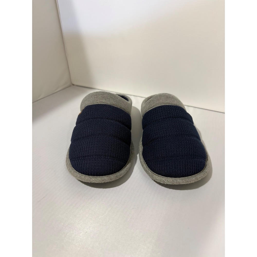 Dearfoams Cozy Comfort Navy Blue Quilted Clog Slippers Mens Medium 9-10